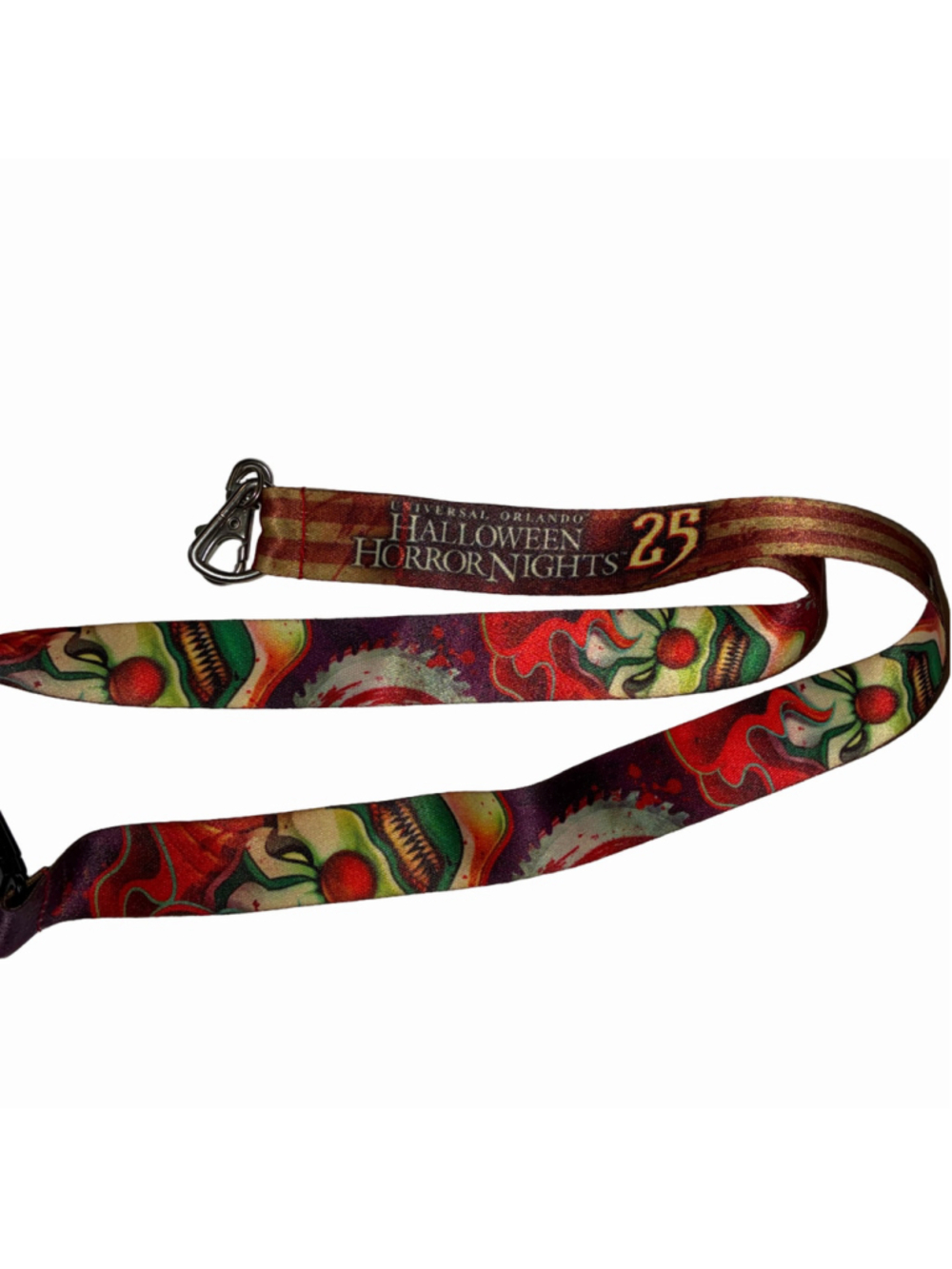 Universal Orlando Halloween Horror Nights 25 Lanyard One Size Red Green